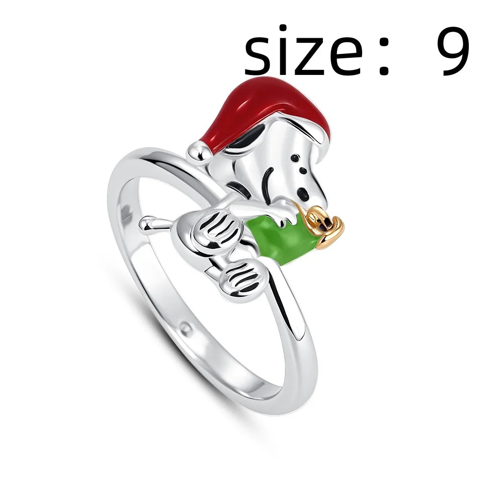 Anillo Snoopy Navideño
