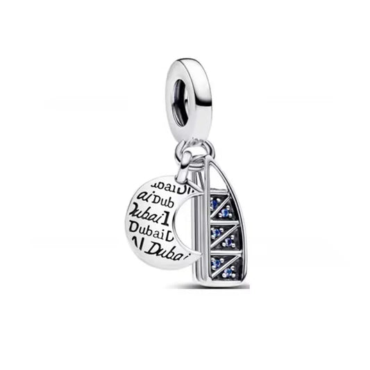 Charm colección azul Plata 925