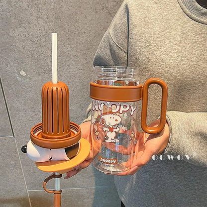Vaso Snoopy 1 L con Popote