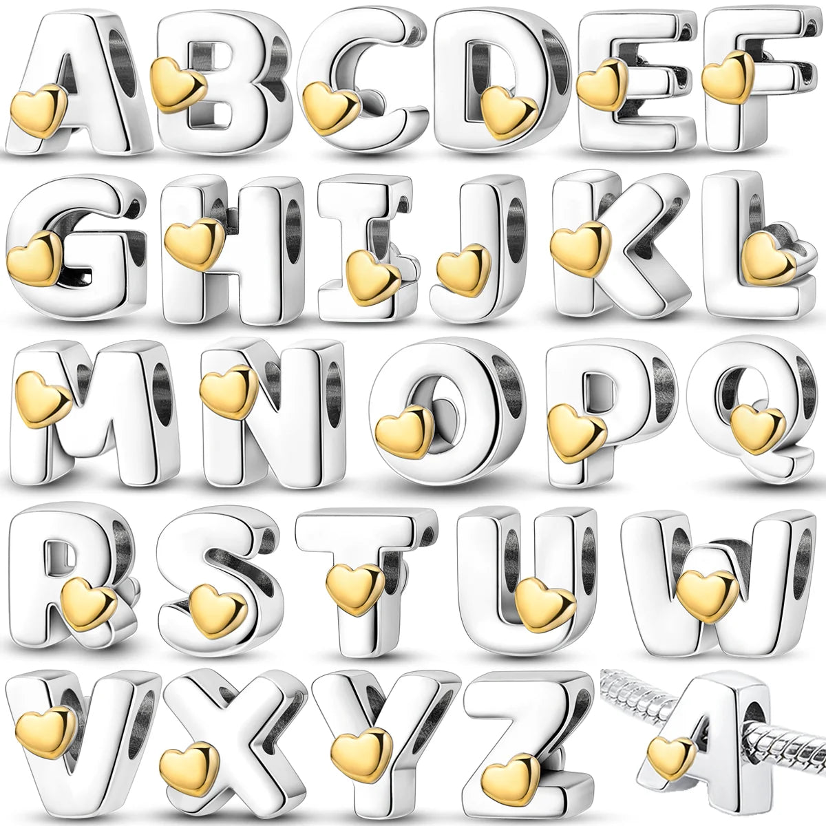 Charm de letras Plata 925